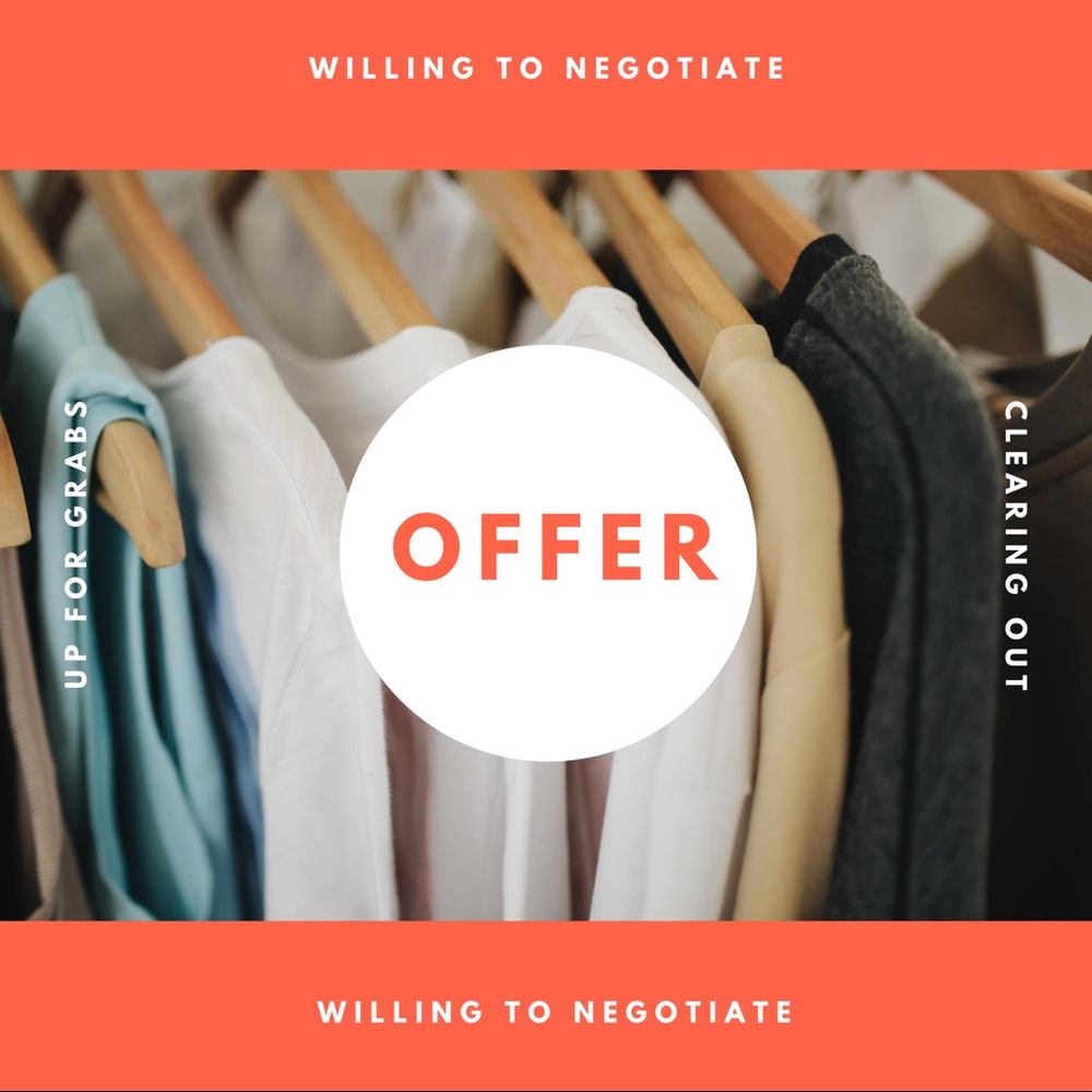 🏷WILLING TO NEGOTIATE 🏷
